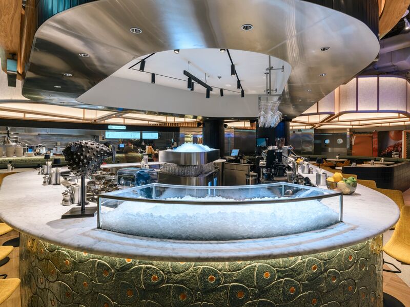 Commercial kitchen equipment installed by Cleresdyne, espresso machines, refrigeration, and bar equipment